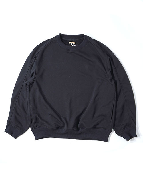 LA MOND  STICH WORK LIGHT SWEAT - Black