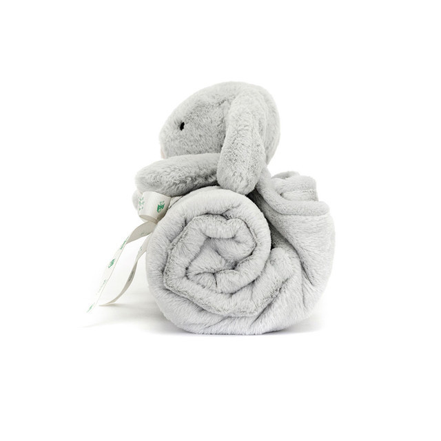 Jellycat ジェリーキャット　Bashful Bunny Blankie Silver 　バシュフルバニー　シルバー　毛布　ひざかけ　ベビー　