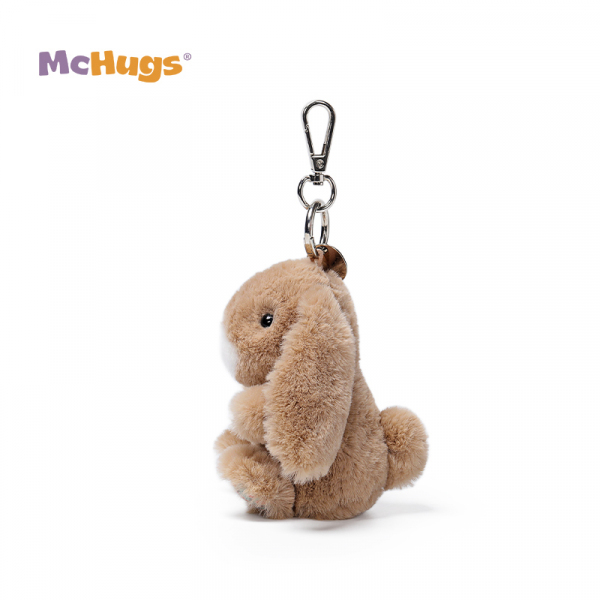 Mchugs Floral Brown Lop Rabbit Bag Charm（マックハグス）フローラルブラウンロップラビットチャーム　うさぎ　花柄　ブラウン　チャーム　