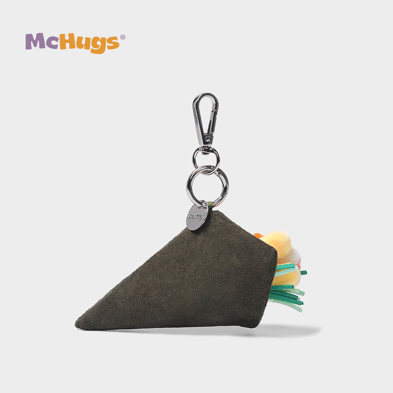 Mchugs Crab Stick Hand-rolled Sushi Bag Charm（マックハグス）すし　クラブスティックハンドロールスシバッグチャーム　手巻き寿司　カニカマ　チャーム　　寿司