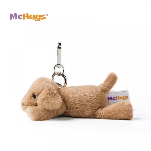 Mchugs Lazy Puppy Bag Charm（マックハグス）レイジーパピーバッグチャーム　犬　ブラウン　いぬチャーム　