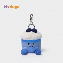 Mchugs Blueberry Cake Bag Charm（マックハグス）ブルーベリーケーキバッグチャーム　ケーキ　ブルー　チャーム　