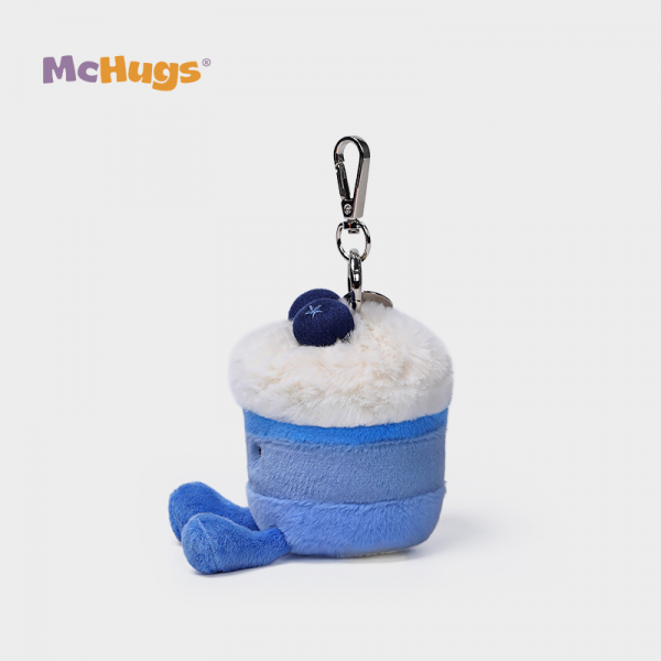 Mchugs Blueberry Cake Bag Charm（マックハグス）ブルーベリーケーキバッグチャーム　ケーキ　ブルー　チャーム　