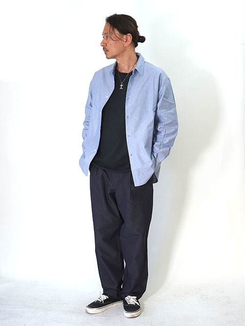 SALUTE HELM ワンタックワイドパンツ（66003) Charcoal