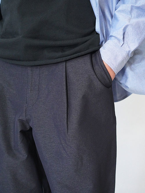 SALUTE HELM ワンタックワイドパンツ（66003) Charcoal