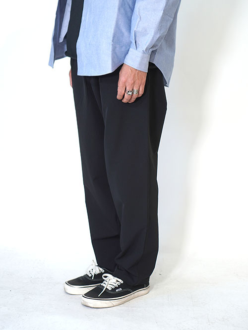 SALUTE HELM ワンタックワイドパンツ（66003) Black
