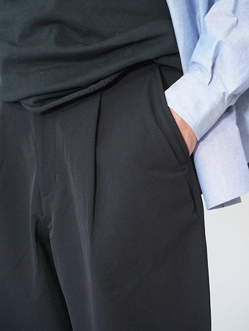 SALUTE HELM ワンタックワイドパンツ（66003) Black