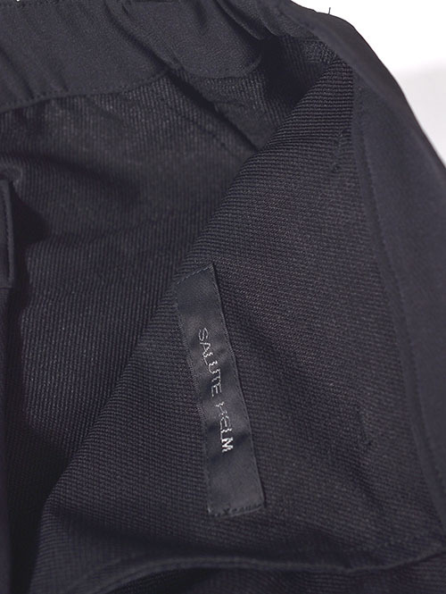 SALUTE HELM ワンタックワイドパンツ（66003) Black