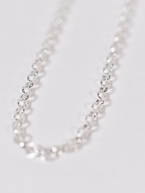 ETOFFE ORIGINAL  シルバー925 甲丸チェーン 線径0.60mm (50cm)