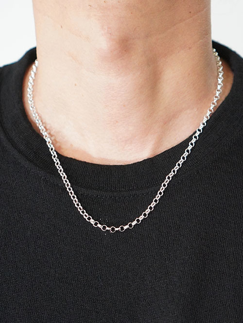 ETOFFE ORIGINAL  シルバー925 甲丸チェーン 線径0.90mm (50cm)