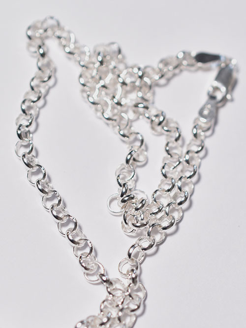 ETOFFE ORIGINAL  シルバー925 甲丸チェーン 線径0.90mm (50cm)