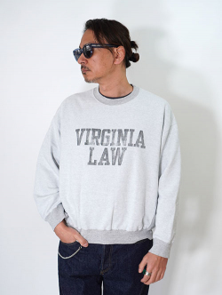 REMI RELIEF  NEW SP加工3飛び裏毛クルー (VIRGINIA LAW)