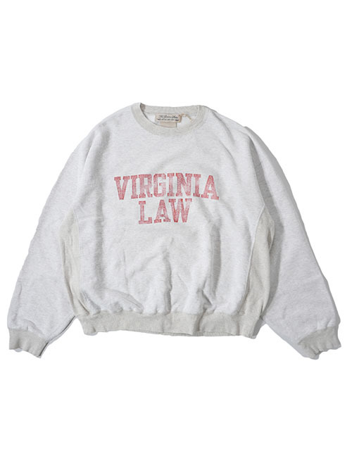 REMI RELIEF  NEW SP加工3飛び裏毛クルー (VIRGINIA LAW)