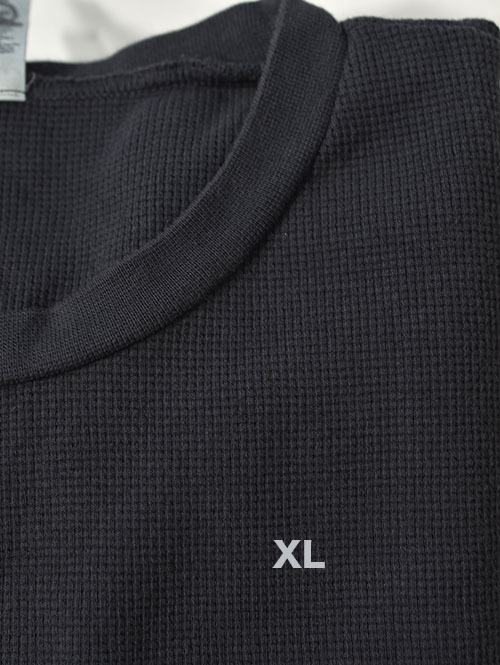 LOS ANGELES APPAREL Long Sleeve Heavy Thermal Crew Neck - Dolphin Blue