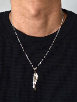 Navajo ANNE VALENCIA  フェザーペンダントトップ14K