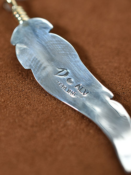 Navajo ANNE VALENCIA  フェザーペンダントトップ14K