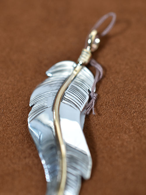 Navajo ANNE VALENCIA  フェザーペンダントトップ 14K