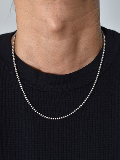 Navajo John THERESA BELONE SilverBeaded Necklace