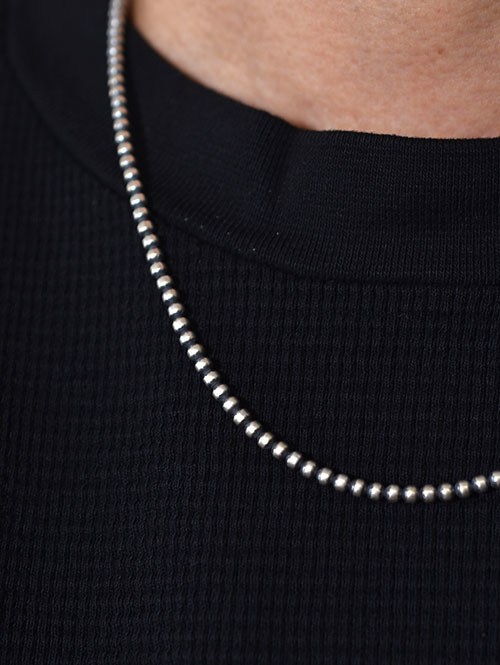 Navajo John THERESA BELONE SilverBeaded Necklace