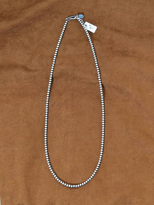Navajo John THERESA BELONE SilverBeaded Necklace