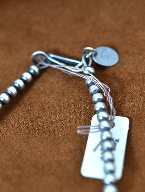 Navajo John THERESA BELONE SilverBeaded Necklace