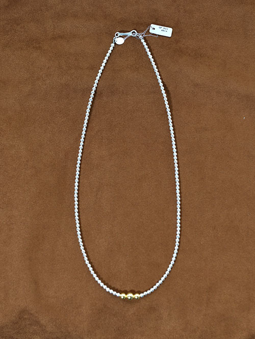 Navajo John THERESA BELONE SilverBeaded 14k Necklace