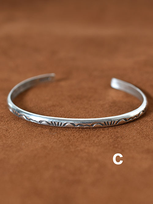 NAVAJO Hand Made Silver Bangle
