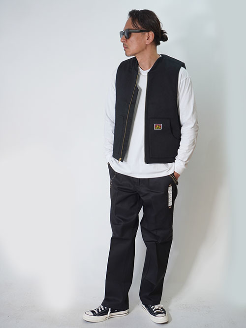 Ben Davis USA Duck Vest-Black