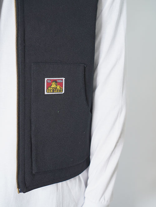 Ben Davis USA Duck Vest-Black