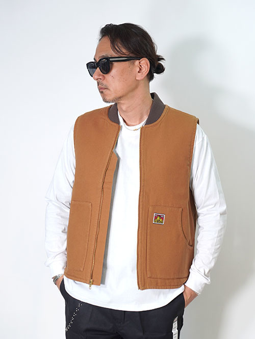 Ben Davis USA Duck Vest-Brown