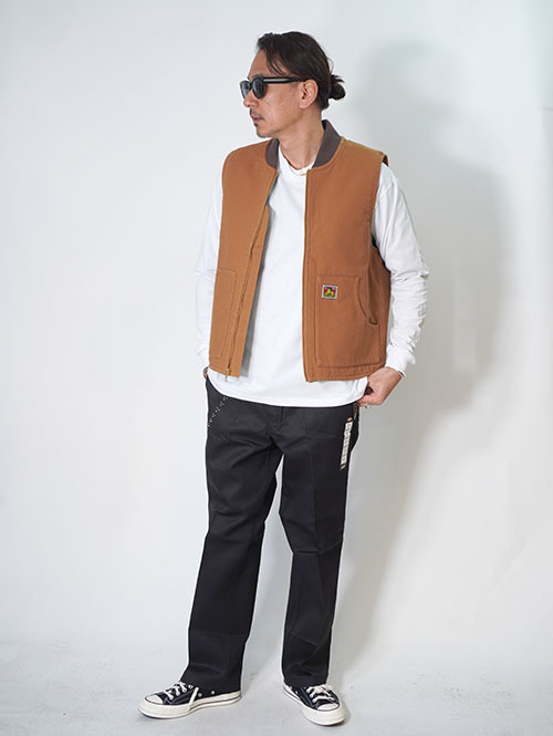 Ben Davis USA Duck Vest-Brown