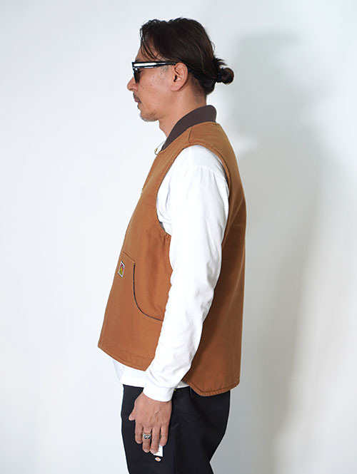 Ben Davis USA Duck Vest-Brown