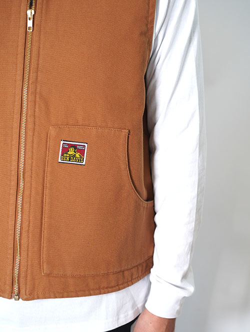 Ben Davis USA Duck Vest-Brown