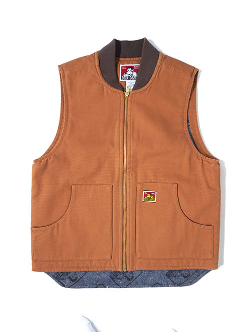Ben Davis USA Duck Vest-Brown