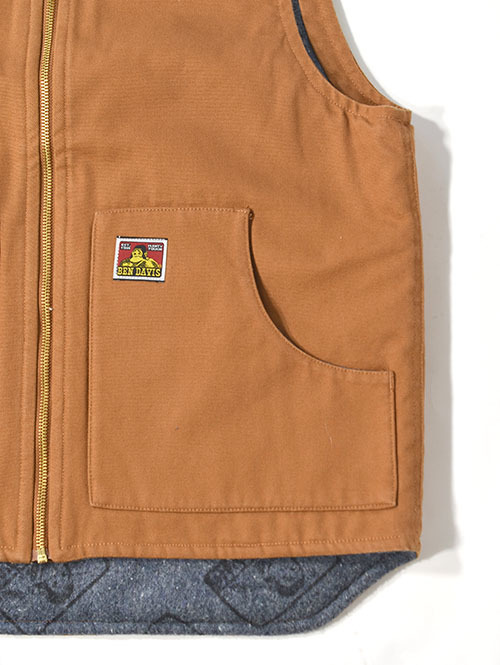 Ben Davis USA Duck Vest-Brown