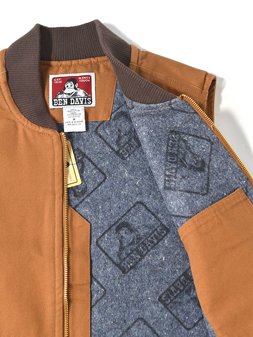 Ben Davis USA Duck Vest-Brown