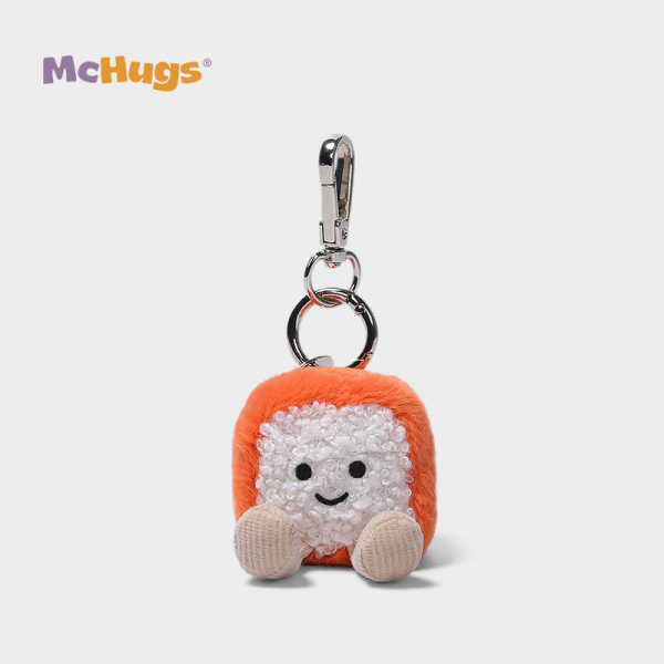 Mchugs Salmon Roll Sushi Bag Charm（マックハグス）サーモンロールスシバッグチャーム　寿司　サーモン巻き　チャーム　