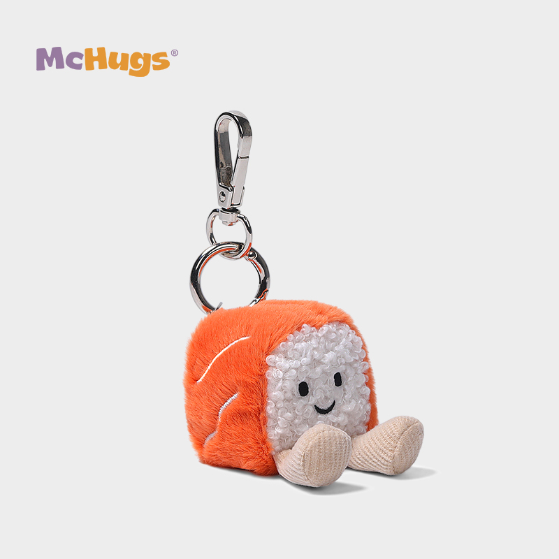 Mchugs Salmon Roll Sushi Bag Charm（マックハグス）サーモンロールスシバッグチャーム　寿司　サーモン巻き　チャーム　