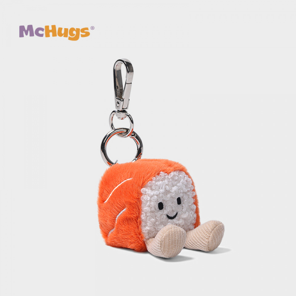 Mchugs Salmon Roll Sushi Bag Charm（マックハグス）サーモンロールスシバッグチャーム　寿司　サーモン巻き　チャーム　