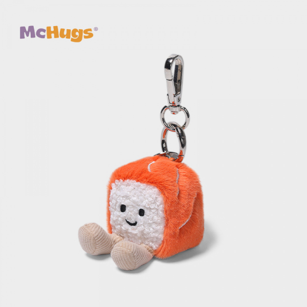Mchugs Salmon Roll Sushi Bag Charm（マックハグス）サーモンロールスシバッグチャーム　寿司　サーモン巻き　チャーム　