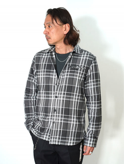 NORTH FACE  USA ネルチェックシャツ - Black