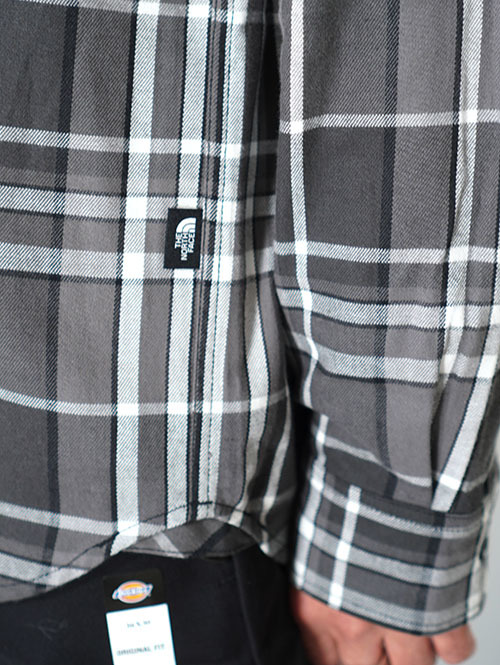NORTH FACE  USA ネルチェックシャツ - Black