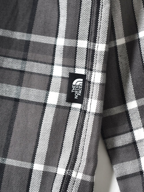NORTH FACE  USA ネルチェックシャツ - Black