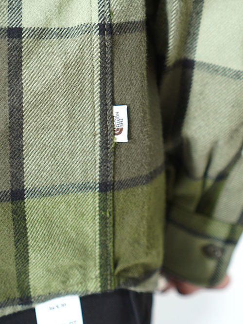 NORTH FACE  USA ネルチェックシャツ - Olive Green