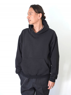 LOS ANGELES APPAREL  14.oz HEAVY FLEECE HOODIE - Black