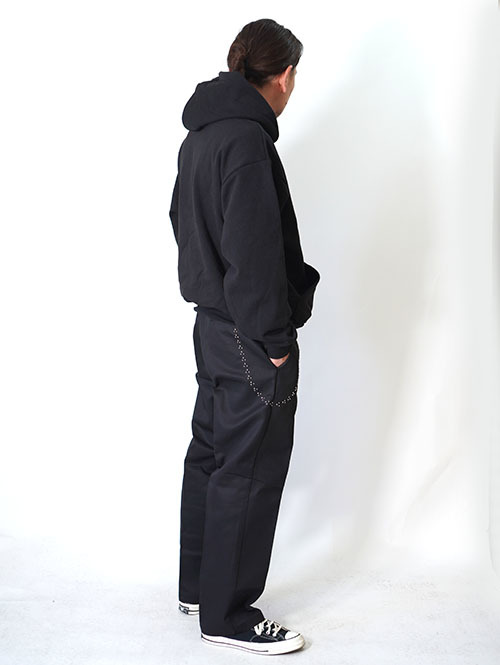 LOS ANGELES APPAREL  14.oz HEAVY FLEECE HOODIE - Black