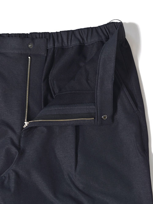 SALUTE HELM N/Peダブルクロスストレッチ ワンタックワイドパンツ (66003) - Charcoal