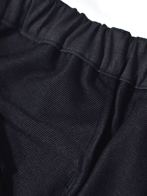 SALUTE HELM N/Peダブルクロスストレッチ ワンタックワイドパンツ (66003) - Charcoal