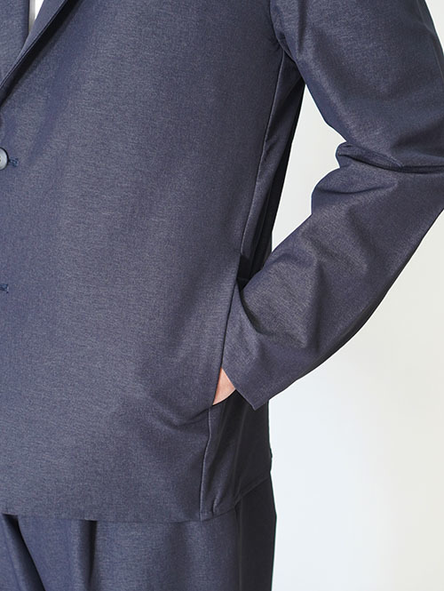 SALUTE HELM  N/Peダブルクロス4WAYストレッチ2Bイージージャケット Charcoal