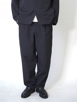 SALUTE HELM ワンタックワイドパンツ (66003) - Black 